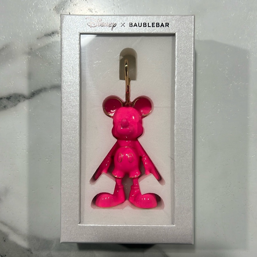 Disney X  BaubleBar Keychain New in Box
Pink!